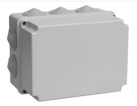 Коробка распаячная ОП 190х140х120 КМ41245 распаячная IP44 (RAL7035, 10 гермовводов)