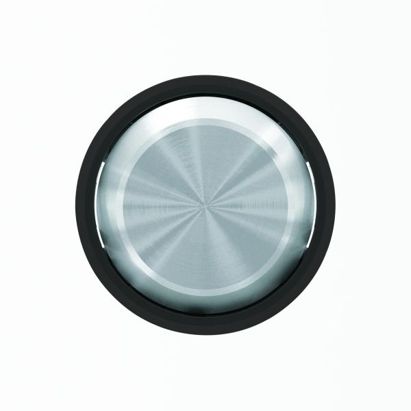 ABB Клавиша для 2-клавишных выключателей/переключателей/кнопок, серия SKY Moon, кольцо чёрное стекло /2CLA861100A1501/