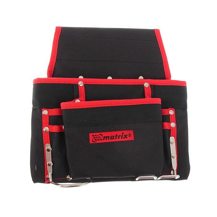 Подсумок поясной, 8 карманов, держатель для молотка, для клещей  MATRIX