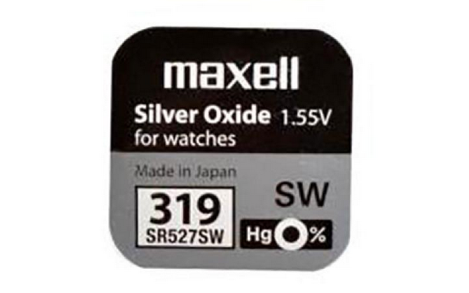 Элемент питания MAXELL SR527SW (319) 1PC 0% Hg