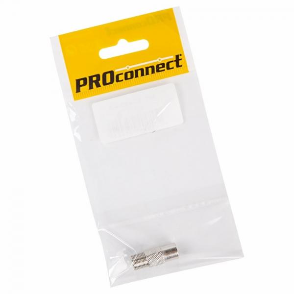 Переходник антенный, (гнездо F - гнездо TV), (1шт.) (пакет)  PROconnect 05-4302-4-7