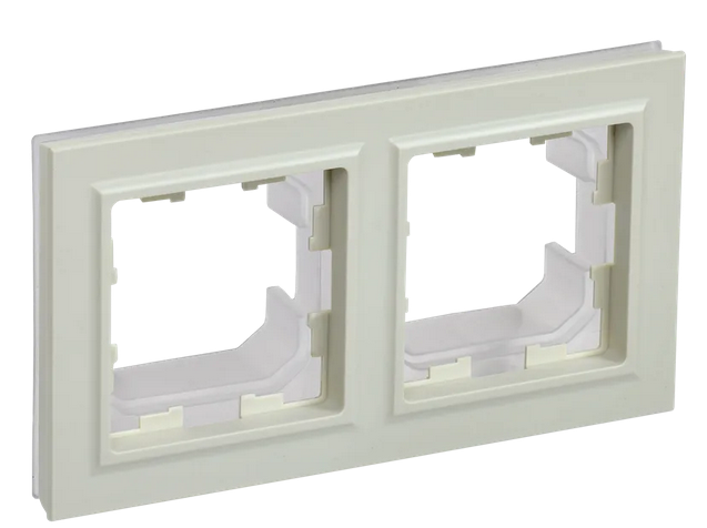 BRITE Рамка 2-мест. IP44 РУ-2-БрКр-44 беж. IEK
