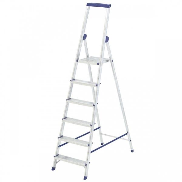 Стремянка  6 ст., алюм. с органайзером " УНИВЕРСАЛ"// Сибртех