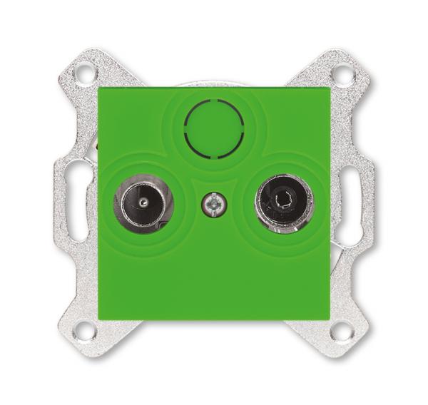 ABB  Levit  Зелёный Розетка TV-R, оконечная 2CHH083503A6067