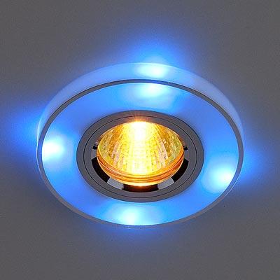 Точечный светильник Elektrostandard 2070 MR16 CH/BL серебро/хром/синий