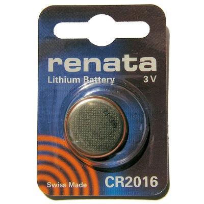 Элемент питания RENATA CR 2016 (Li/MnO2, 75mAh, 3V)