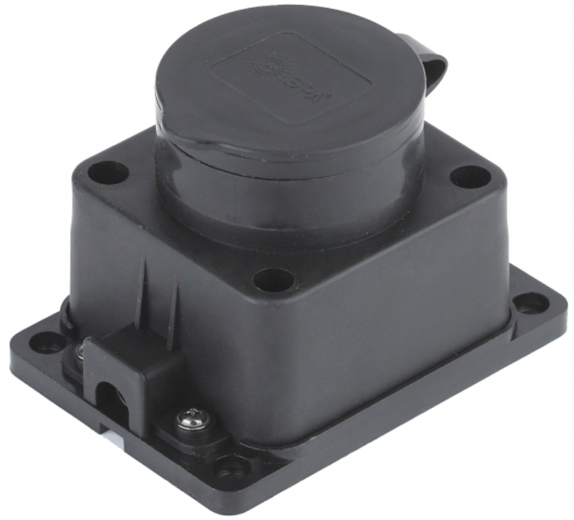 K-1e-IP44  ЭРА Колодка 1гн, c заземл., каучук, IP44 (10/100/1600)
