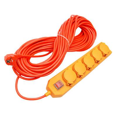 Удлинитель-шнур 5х10м с заземл. 16А IP44 У10-026 ПВС 3х1.5 с выкл. с индик. розетки с защ. крышкой UNIVersal 9633922