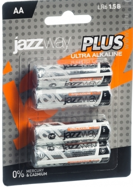 Элемент питания JAZZway Ultra PLUS  LR 6   BL-4 (кратно 4)