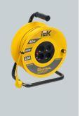 Удлинитель силовой на пластиковой катушке IEK 4*10м. с з/к евро. с термозащитой УК10 2P+PE 3*1.0м2 Industrial