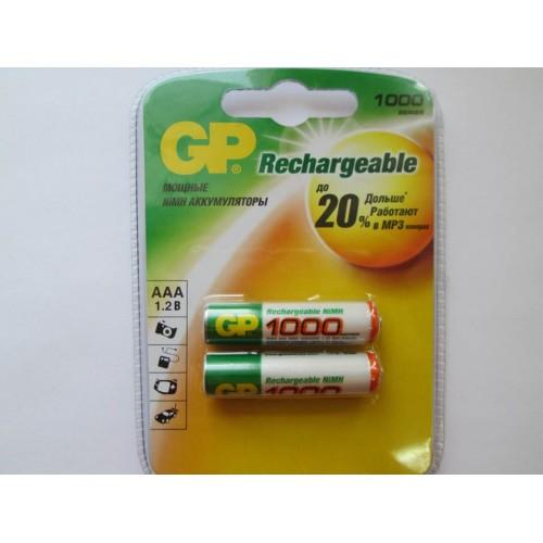 Аккумулятор GP R03/100AAAHC NiMH1000 mAh BP-4