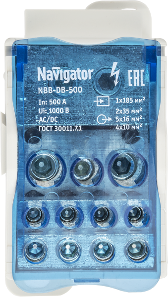 Блок распределительный  Navigator 61 083 NBB-DB-500 (1 шт/упак)