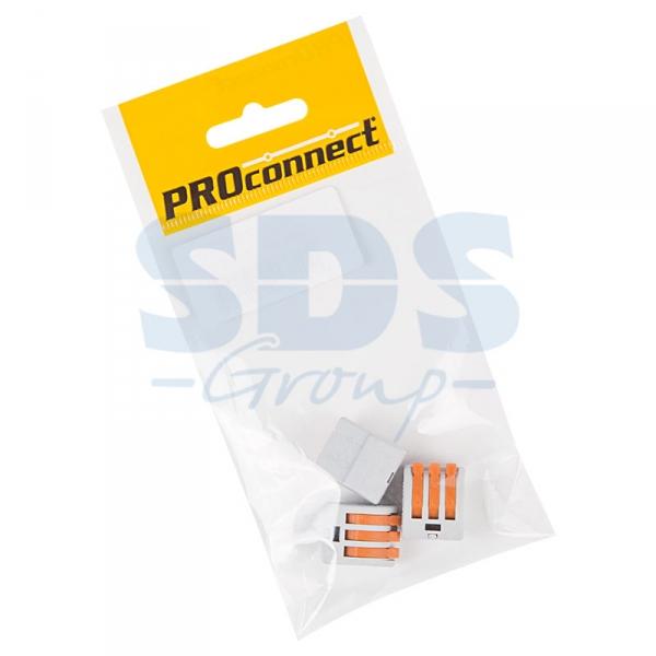 PROCONNECT Клемма соед. многоразовая, 3-проводная серая (0,08-4 мм²) (3шт.) (пакет) 07-5253-4-9 07-5253-4-9
