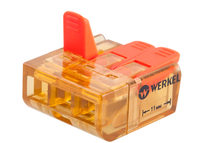 Werkel TR-02-03 Клемма универсальная соединительная 3-проводная (5 шт.) a038404