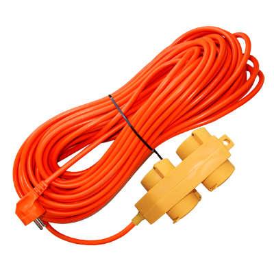 Удлинитель-шнур 4х20м с заземл. 16А IP44 У16-040 ПВС 3х1.5 розетки с защ. крышкой UNIVersal 9633861