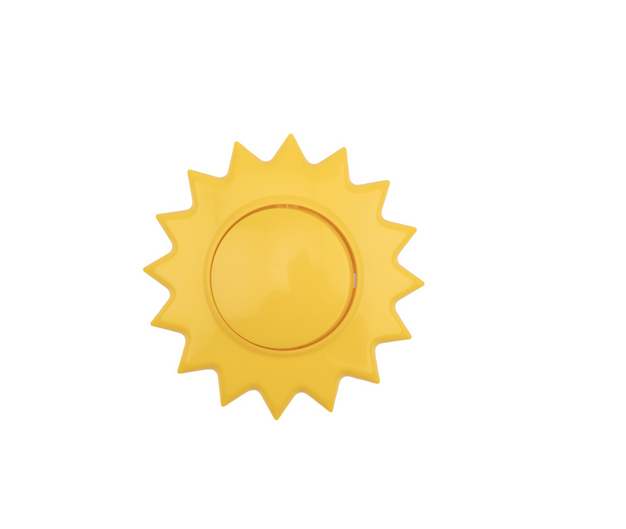 KRANZ  HAPPY  Желтый  Выключатель 1-клавишный Солнце скрытая установка  KR-78-0617 KR-78-0617