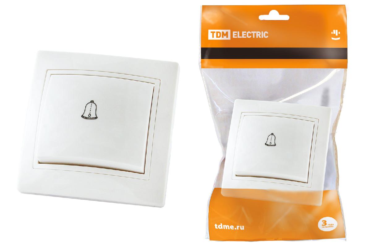TDM  Таймыр  Белый  Кнопка звонка 6А SQ1814-0009