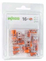 Wago 221-412/996-016 Клемма 2-проводная Блистер 16 шт универсальная компактная