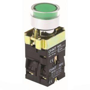 Кнопка управления NP2-BW3465 1НО+1НЗ красн. AC/DC 230В(LED) IP40 CHINT 574267