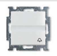 ABB  Basic55  Слоновая Кость Кнопка звонковая нормально-открытый контакт, с полем для надписи 1413-0-1087/2CKA001413A1087/