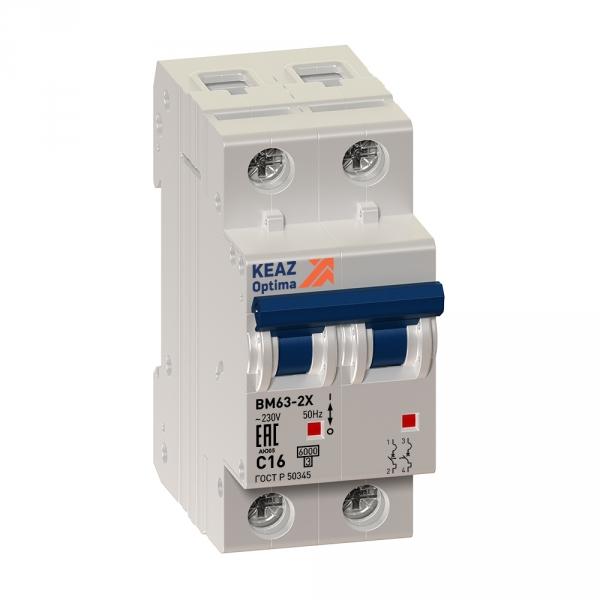 Выключатель Нагрузки  2П  40А  КЭАЗ  ВМ63П-240  УХЛЗ  ОТК  6кА