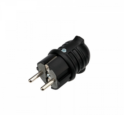 Вилка угловая влагозащищенная, с/з, 16 А, IP44 каучук REXANT 111-003
