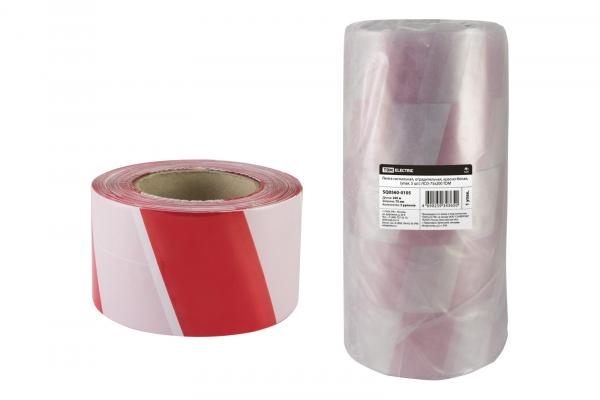 Лента оградительная 75мм*200м бело-красная (упак. 5 шт.) ЛСО-75х200 TDM