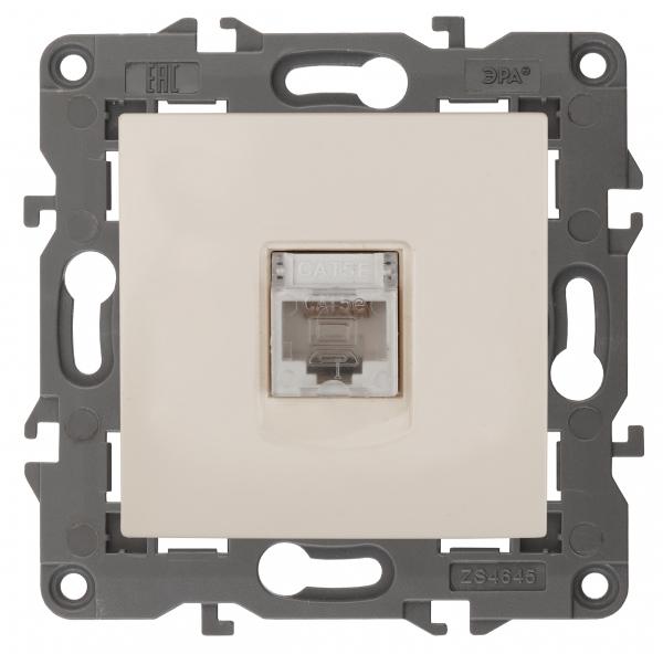 ЭРА  Elegance  Слоновая Кость Розетка RJ45, IP20, 14-3107-02