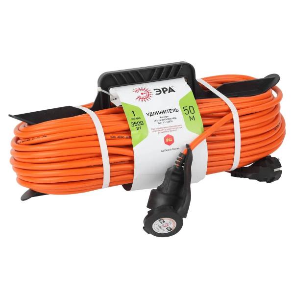 Удлинитель силовой ЭРА UPx-1-2x0.75-50m-IP44 в бухте б/з 1 гн 50м ПВС 2х0.75