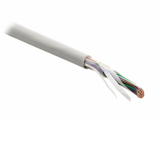 Hyperline UUTP25-C3-S26-IN-PVC-GY (UTP25-C3-SOL-26AWG-IN-PVC-GY) Кабель витая пара, неэкранированная U/UTP, категория 3, 25 пар (26 AWG), одножильный (solid), PVC, –20°C – +60°C, серый