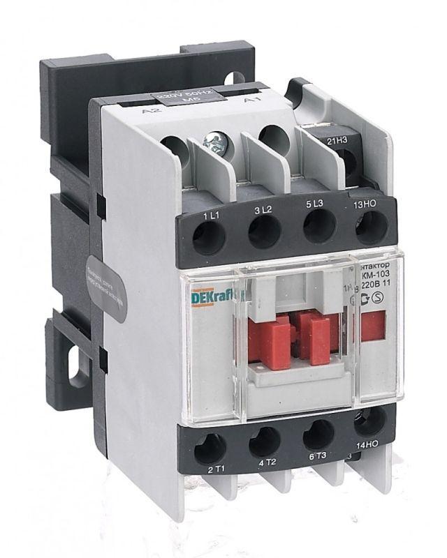 Контактор КМ-103 18А 380В AC3 1НО+1НЗ SchE 22114DEK