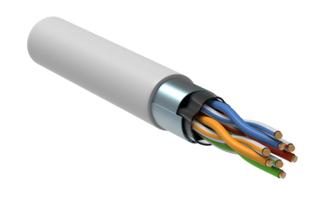 ITK Витая пара F/UTP кат.5E 4x2х24AWG LSZH белый (305м)