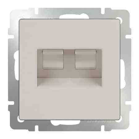Werkel Слоновая Кость Розетка Механизм 2-местная Ethernet RJ-45 WL03-RJ45+RJ45-ivory