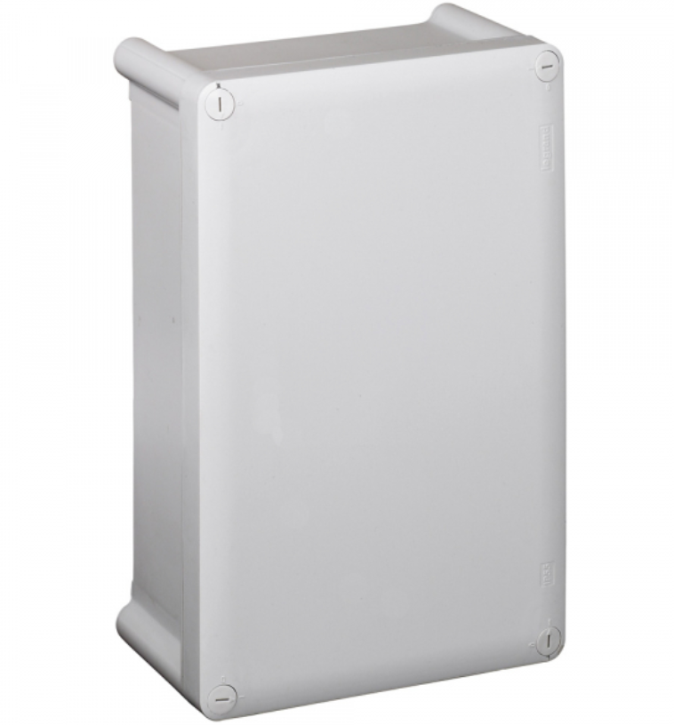 Коробка промышленная пластиковая - IP55 - IK07 - RAL 7035 - 310x240x124 мм - сплошная крышка