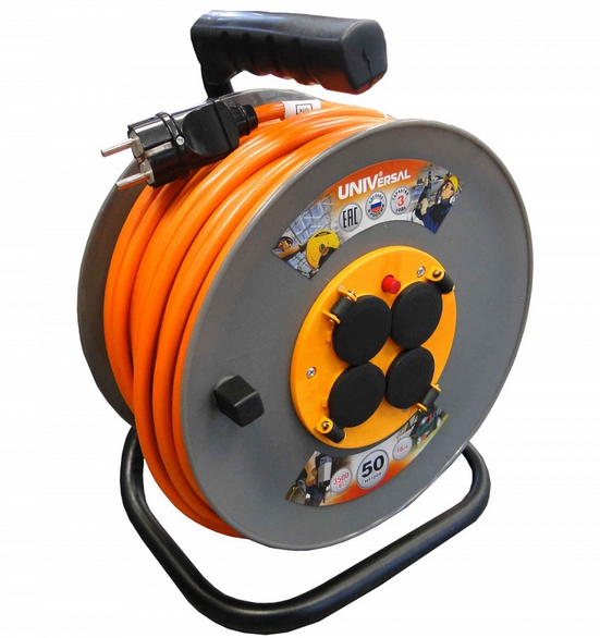 Катушка UNIVersal ВЕМ-250  IP-44 термо ПВС 3*2,5   50м   9634209