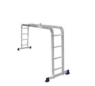 Лестница-трансформер Алюмет 4*4 алюминиевая 1,22/2,33/4,66м облегченная /  TL4044