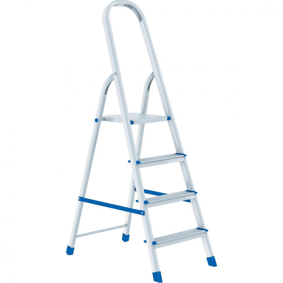 Стремянка 4 ступеней., алюминий  82см СИБРТЕХ 97714