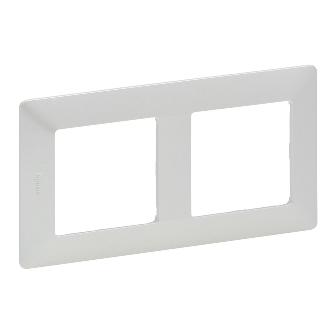 Legrand  Valena  LIFE  Жемчуг Рамка 2-местная универсальная скрытая установка IP20 / 754142