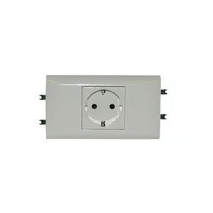 Legrand  Mosaic  Розетка DLP65 немецкий стандарт 2К+З без зажимов 077431