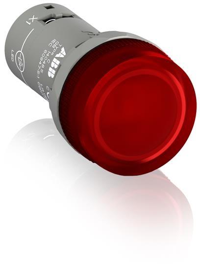 ABB Лампа CL2-623R красная со встроенным светодиодом 230В AC с защитой от наводок с напряжением до 60В /1SFA619403R6231/