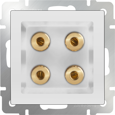 Werkel  Белый Розетка Механизм акустическая WL01-AUDIOx4