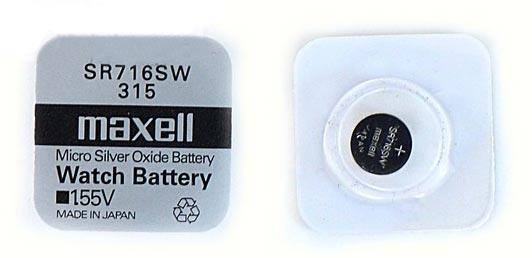Элемент питания Maxell SR716SW (315)