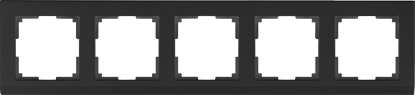Werkel  Stark Черный Рамка 5-местная WL04-Frame-05-black a030809