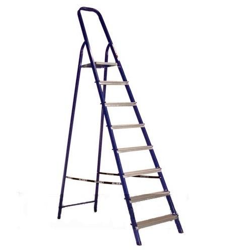 Стремянка Алюмет 8 ступеней, стальная 166см  М8408