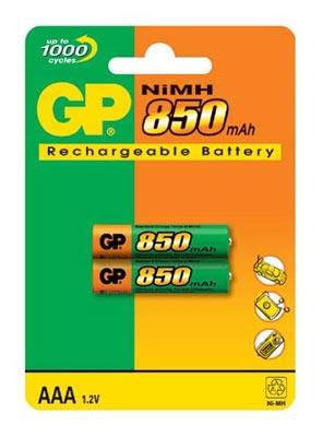 Аккумулятор GP R03 /85AAAHC NiMH 850 mAh BP-2 (кратно 2)