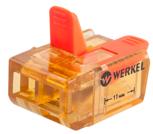 Werkel TR-02-02 Клемма универсальная соединительная 2-проводная (5 шт.) a038403