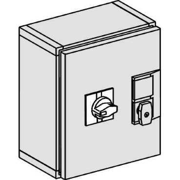 Щит  350х650х260  IP55  герм. металл.с черной выносной рукояткой INS320-630 Schneider Electric 31212