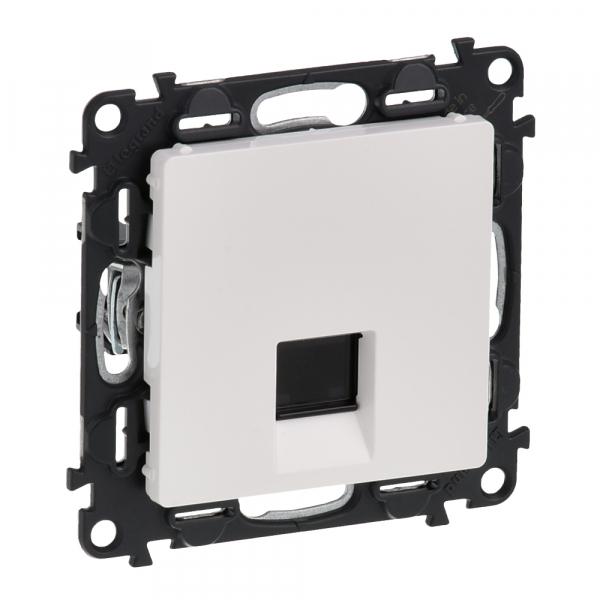 Legrand  Valena  LIFE  Белая Розетка компьютерная 1-местная RJ45 категория 5е UTP скрытая установка IP20 / 753440