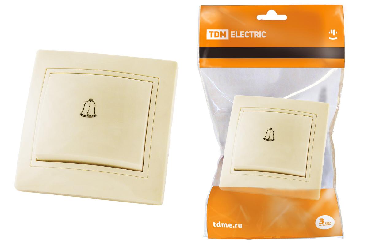 TDM  Таймыр  Слоновая Кость  Кнопка звонка 6А SQ1814-0109