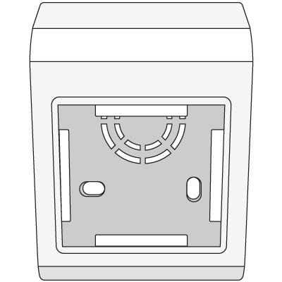 DKC  In-liner Classic  Коробка  Белый  45х45 мм  монтажная под 2 модуля PDM   10013